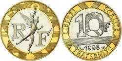 World Coins - Coin, France, Génie, 10 Francs, 1998, Paris, Proof, , Aluminum-Bronze