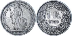 World Coins - Coin, Switzerland, Franc, 1920, Bern, VF(30-35), Silver, KM:24