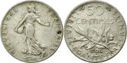 World Coins - Coin, France, Semeuse, 50 Centimes, 1904, Paris, , Silver, KM:854