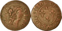 World Coins - Coin, France, DOMBES, Gaston d'Orléans, Denier Tournois, 1650, Trévoux