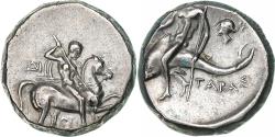 Ancient Coins - Calabria, Nomos, ca. 275-235 BC, Tarentum, Silver, , HN Italy:1033