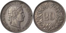World Coins - Coin, Switzerland, 20 Rappen, 1957