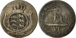 World Coins - Coin, German States, WURTTEMBERG, Friedrich I, 6 Kreuzer, 1809,