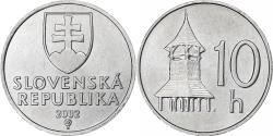 World Coins - Slovakia, 10 Halierov, 2002, Kremnica, Aluminum, , KM:17