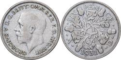 World Coins - Great Britain, George V, 6 Pence, 1931, Silver, , KM:832