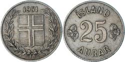 World Coins - Coin, Iceland, 25 Aurar, 1951
