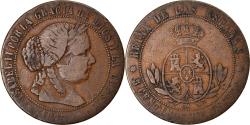 World Coins - Coin, Spain, Isabel II, 5 Centimos, 1867, Madrid, , Copper, KM:635.1