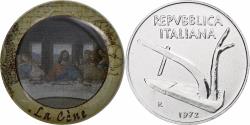 World Coins - Italy, Token, Léonard de Vinci - La Cène, Nickel,