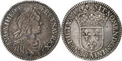 World Coins - France, Louis XIV, 1/12 Ecu à la mèche courte, 1644, Paris, Silver,