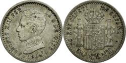 World Coins - Coin, Spain, Alfonso XIII, 50 Centimos, 1904, , Silver, KM:723