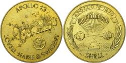World Coins - France, Token, Espace, Apollo 13, Bronze-Aluminium, Shell,