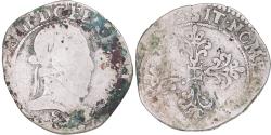 World Coins - Coin, France, Henri III, 1/2 Franc au col plat, 1576, Rennes, , Silver