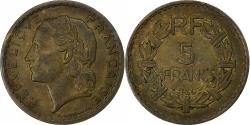 World Coins - France, 5 Francs, Lavrillier, 1940, Aluminum-Bronze, , KM:888a.1