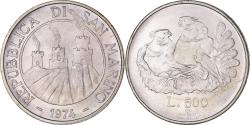 World Coins - Coin, San Marino, 500 Lire, 1974, Rome, , Silver, KM:37