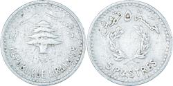 World Coins - Coin, Lebanon, 5 Piastres, 1954