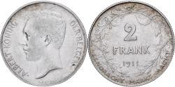 World Coins - Belgium, Albert I, 2 Francs, 2 Frank, 1911, Brussels, Silver, , KM:75