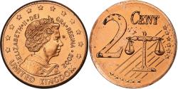 World Coins - United Kingdom, 2 Euro Cent, Fantasy euro patterns, 2002, Copper Plated Steel