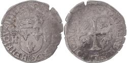 World Coins - Coin, France, Henri IV, Douzain aux 2 H couronnés, Uncertain date, Clermont