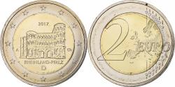 World Coins - Germany, 2 Euro, Rheinland-Pfalz, 2017, Berlin, Bi-Metallic,