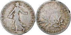 World Coins - France, 50 Centimes, Semeuse, 1899, Paris, Silver, , Gadoury:420