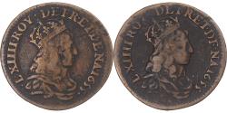 World Coins - Coin, France, Louis XIV, Liard de France, 1655, Fautée, double avers