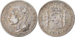 World Coins - Coin, Spain, Alfonso XII, 2 Pesetas, 1882, Madrid, , Silver, KM:678.2
