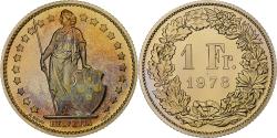 World Coins - Switzerland, Franc, Helvetia, 1978, Bern, Proof, Copper-nickel,