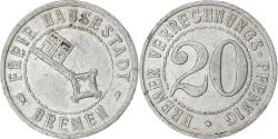 World Coins - Germany, Freie Hansestadt, Bremen, 20 Pfennig, , Aluminum