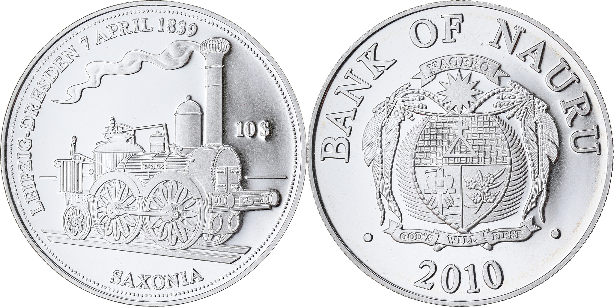 Coin, Nauru, 10 Dollars, 2010, Proof, , Silver, KM:88 | Australian