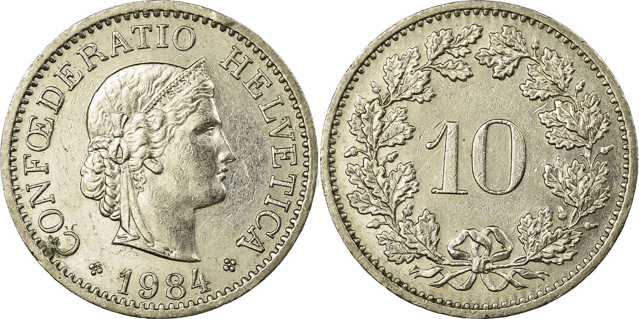 1984年 10フラン 硬貨 フランソワ・リュード 1984年 10フラン 硬貨