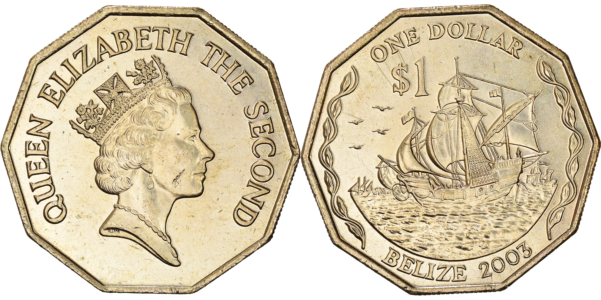 Coin, Belize, Dollar, 2003, , Nickel-brass, KM:99 | North