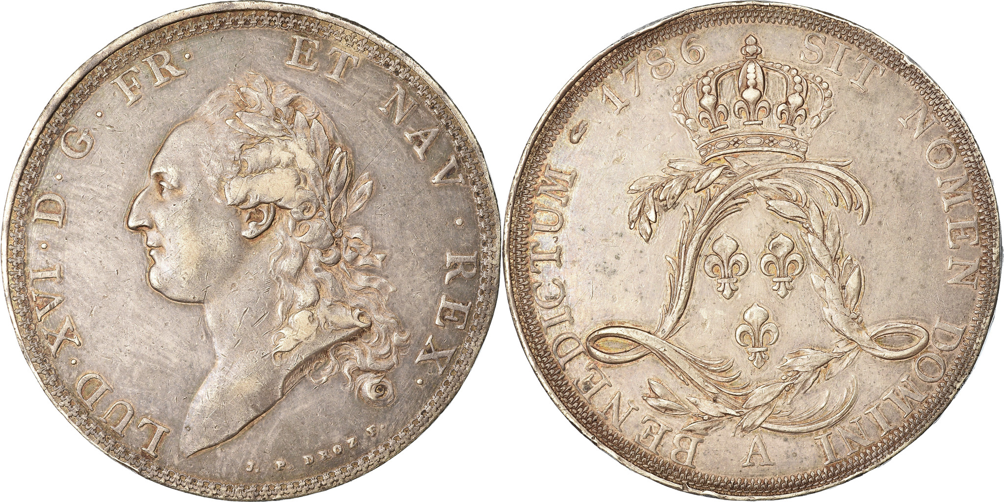 Coin, France, Louis XVI, Ecu de Calonne, Ecu, 1786, Paris, Very rare,