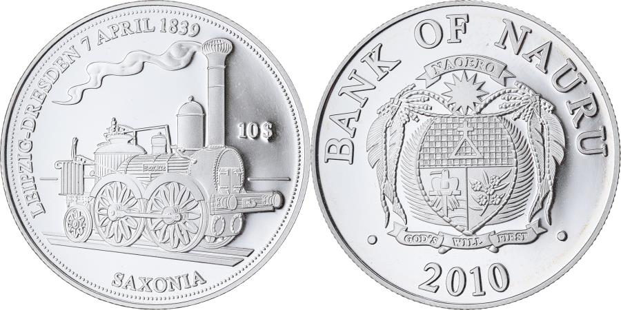 Coin, Nauru, 10 Dollars, 2010, Proof, , Silver, KM:88 | Australian