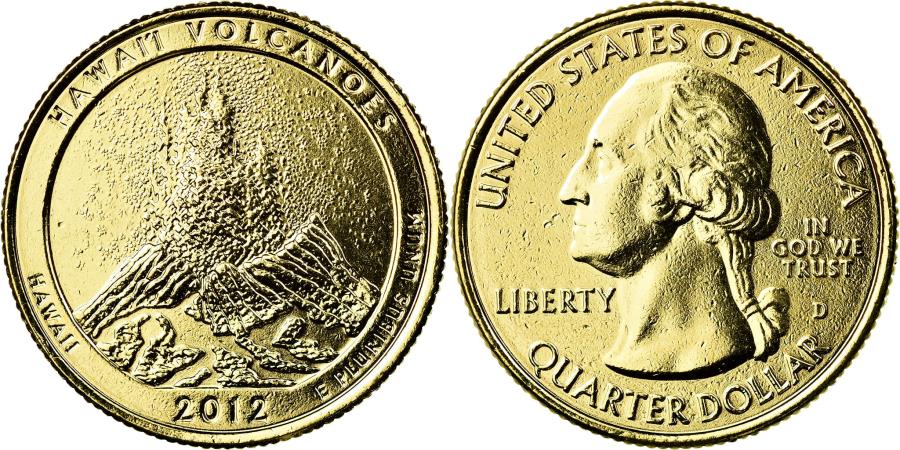 2012 Hawaii Volcano Quarter : In other words it looks like this