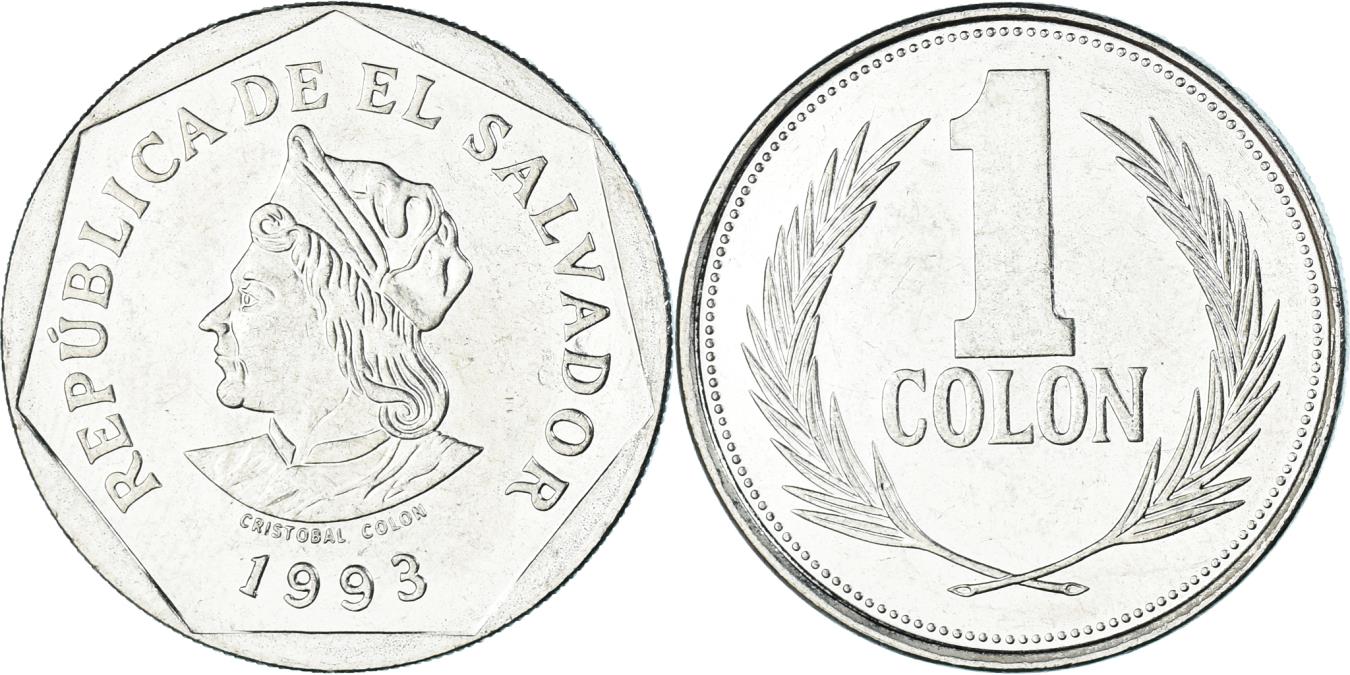 Coin El Salvador Colon 1993 North Central American and