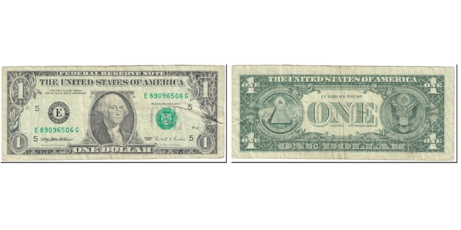 US Coins - Banknote, United States, One Dollar, 1995, Undated (1995), Richmond, KM:4239