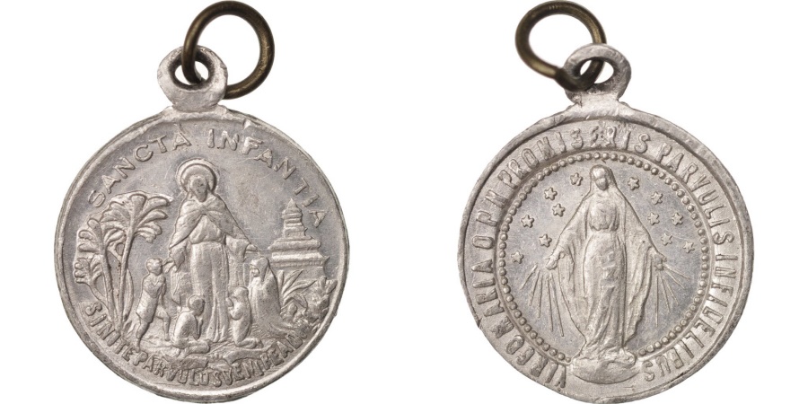 France Medal Sancta Infantia Religions And Beliefs Aluminium