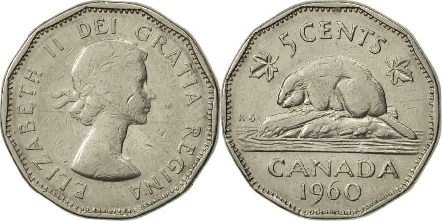 Canada Elizabeth II 5 Cents 1960 Royal Canadian Mint Ottawa canada-elizabeth-ii-5-cents-1960-royal-canadian-mint-ottawa