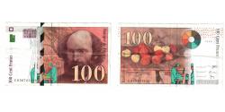 World Coins - France, 100 Francs, Cézanne, 1998, C, AU(55-58), Fayette:74.02, KM:158a