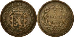 World Coins - Coin, Luxembourg, William III, 5 Centimes, 1854, Utrecht, , Bronze