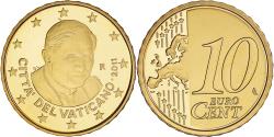 World Coins - VATICAN CITY, 10 Euro Cent, 2011, Rome, Proof, , Brass, KM:385