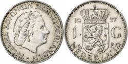 World Coins - Netherlands, Juliana, Gulden, 1957, Silver, , KM:184