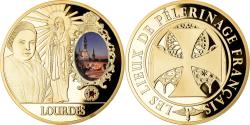 World Coins - France, Medal, Lourdes, Lieu de Pélerinage Français, Religions & beliefs