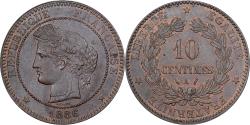World Coins - France, 10 Centimes, Cérès, 1886, Paris, Bronze, , Gadoury:265a