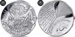 World Coins - France, 10 Euro, L'art de la plume, Jules Verne - Le Tour Du Monde En 80 Jours