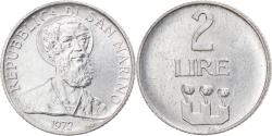 World Coins - Coin, San Marino, 2 Lire, 1972, Rome, , Aluminum, KM:15