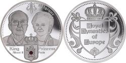 World Coins - Belgium, Medal, Royal Dynasties of Europe, King Albert II et Princess Paola