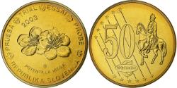 World Coins - Slovenia, 50 Euro Cent, Essai-Trial, 2003, Brass,