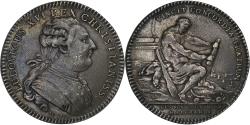 World Coins - France, Token, Louis XVI, Hercule, les Six Corps des Marchands, n.d., Silver