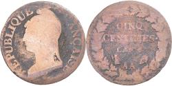 World Coins - Coin, France, Dupré, 5 Centimes, Metz, , Copper, Gadoury:126/126a